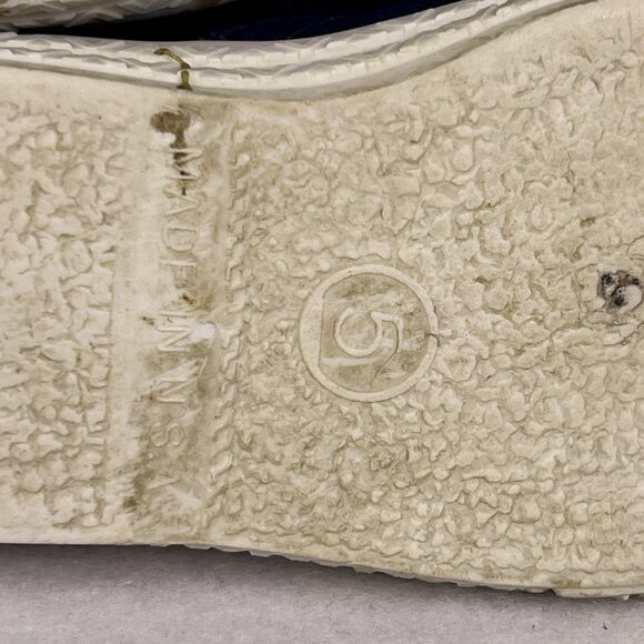 Vintage Canvas Boys Comfort Cushion Blue Sneakers Size 5 Made In USA - Picture 14 of 16